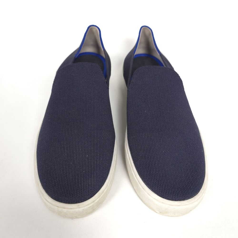 ROTHY'S Womens Shoes 9.5 Knit‎ Slip On Sneakers Blue Comfort Lightweight